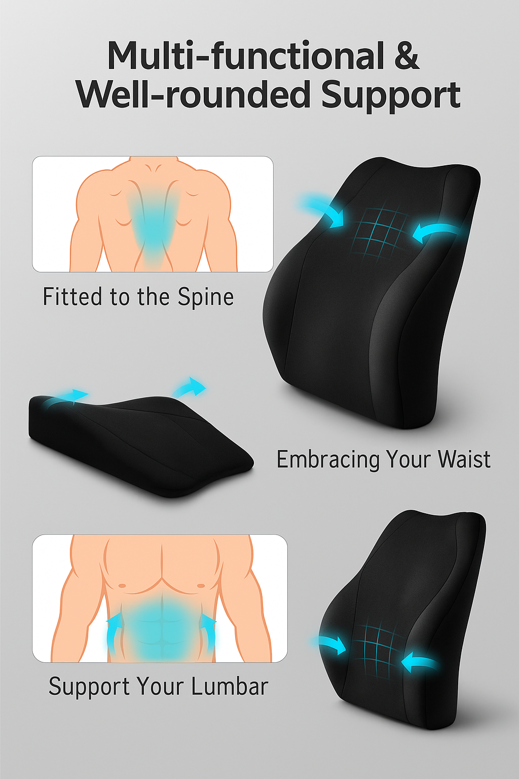 Lumbar Support Pillow.