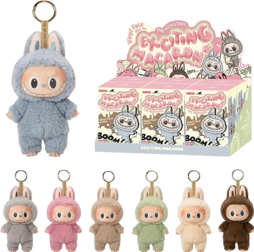 Labubu The Monsters Tasty Macarons Vinyl Plush Pendant Single Blind Box